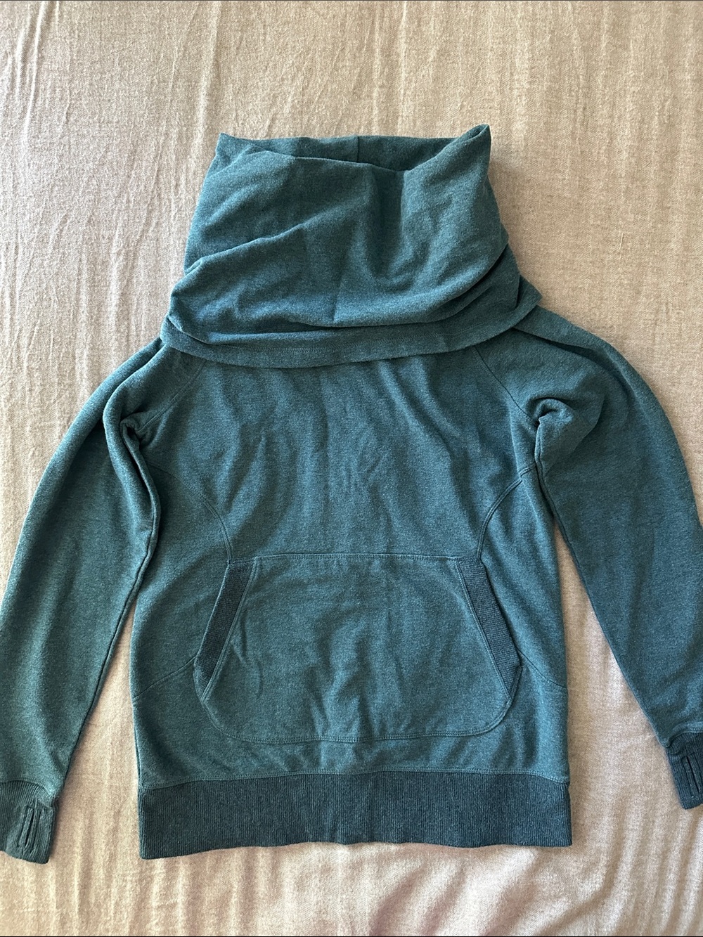 L.L. Bean NWOT Teal Funnel Neck Pullover